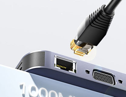 11-in-1 Expansion Dock Typ-c HUB Multi-function Gigabit Network Port Cable Seperater