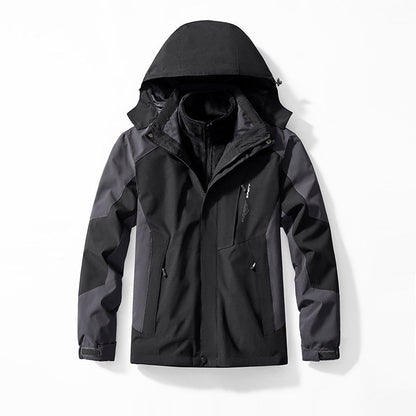 3-in-1 Mink-velvet Liner Two-piece Set Detachable Warm And Windproof Shell Jacket