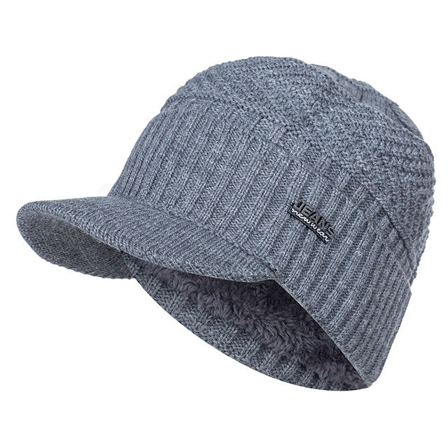 Unisex Warm Fur Lined Beanie