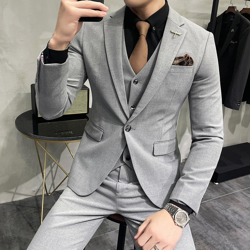 Wedding Dress Suit 3-piece Business Men's Suit