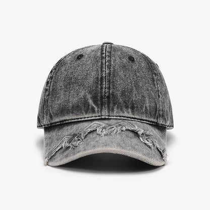 Fringe Adjustable Cotton Baseball Cap for Stylish Comfort