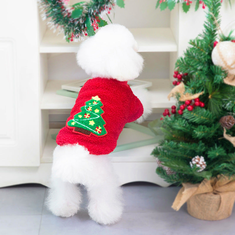 Autumn And Winter Small Medium-sized Christmas Pet Clothing