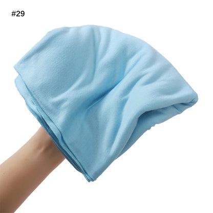 Solid-color Large-size Modal Sweatband Single-color Mercerized Cotton Turban Headscarf