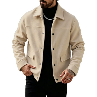Men's Fashionable Wool Jacket Coat
