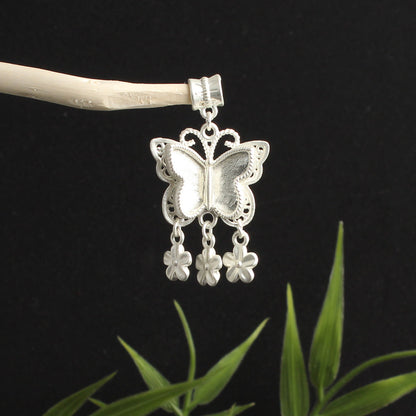 Butterfly Pendant Inlaid With A Bell