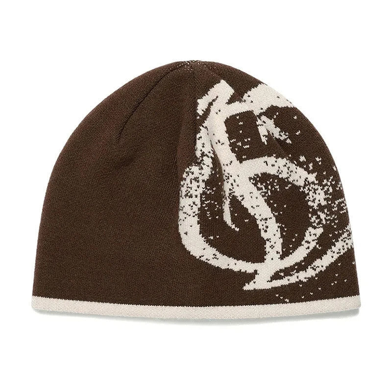 Slimming Figure-flattering Beret Knit Reversible Korean-style Vintage Knit Cap