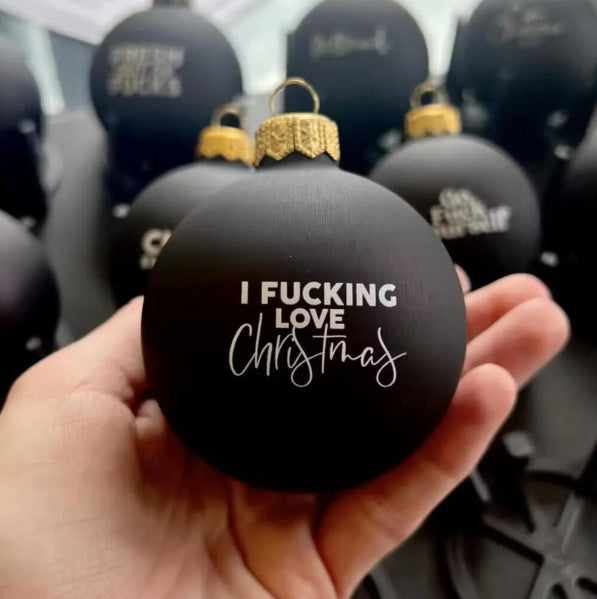 Funny Christmas Ornament Black Decorations