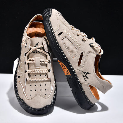 Hand-sewn Casual Closed-toe Sandals