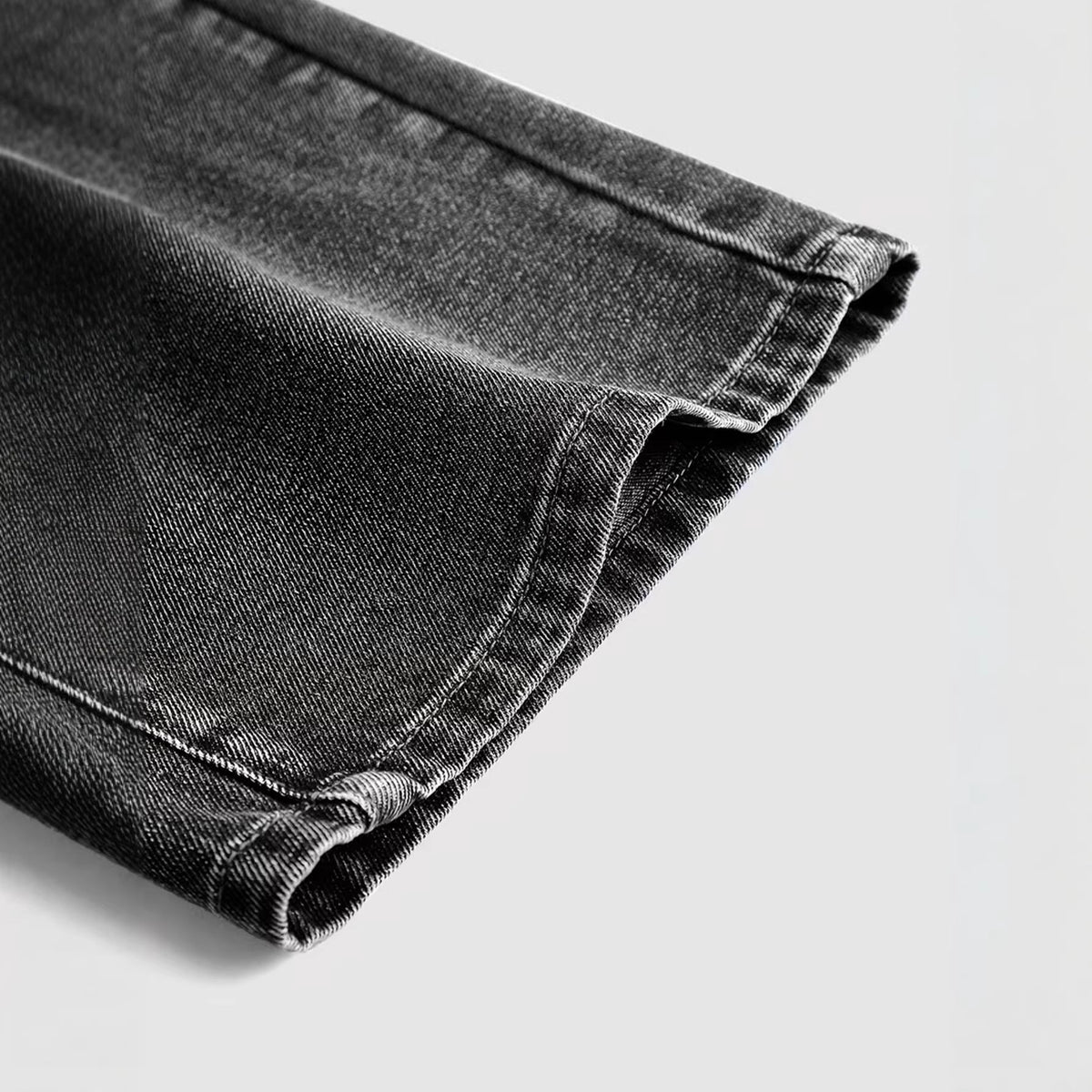 Loose-fitting Straight-leg Casual Denim Pants For Girls