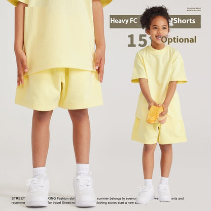 Earth Color Basic Children's Cotton Shorts