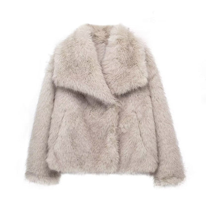 Women's Faux Fox Fur Jacket