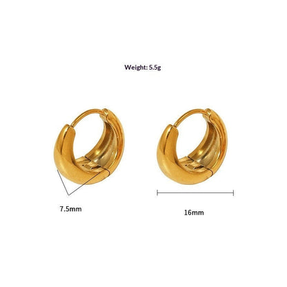 Simple And Versatile Ladies' 316 Stainless Steel Earrings