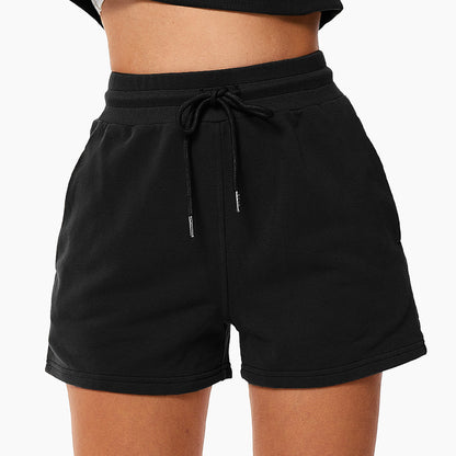 Drawstring Loose Sports Shorts For Women