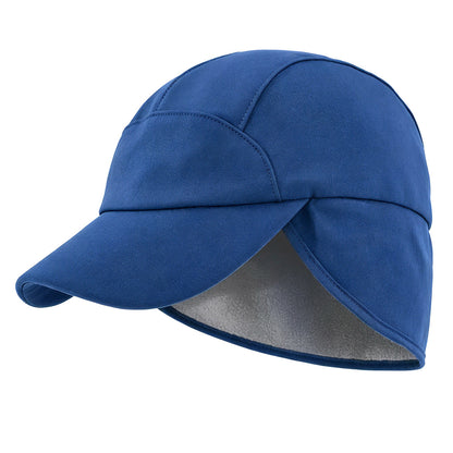 Outdoor Fleece-lined Warm Ponytail Baseball Cap With Ear Flaps