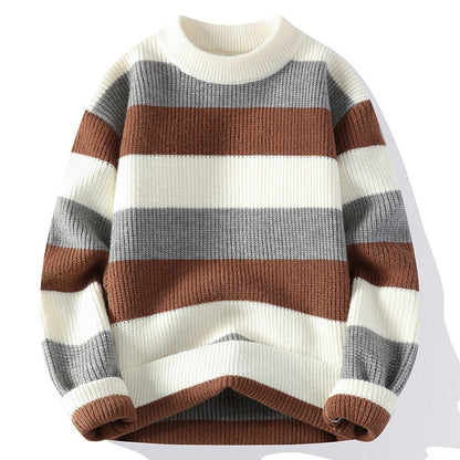Mens New Autumn Winter Half Neck Sweater