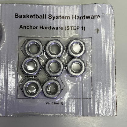 SNAPSPORTS Basketball Anchor Kit System W/ Hardware  9"x9" Black 8008-SL