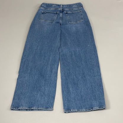 OLD NAVY Extra High-Waisted Sky-Hi Wide-Leg Jeans SZ 0