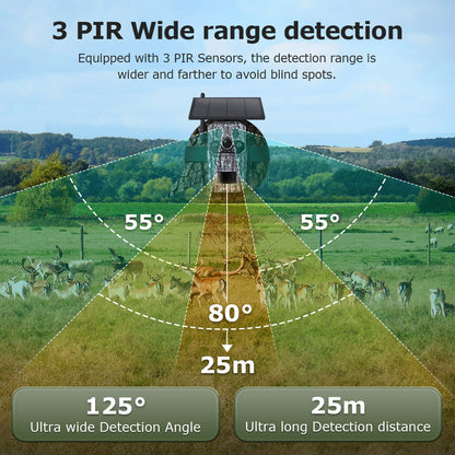 4G Hunting Camera Intelligent Positioning Support Temperature Detection