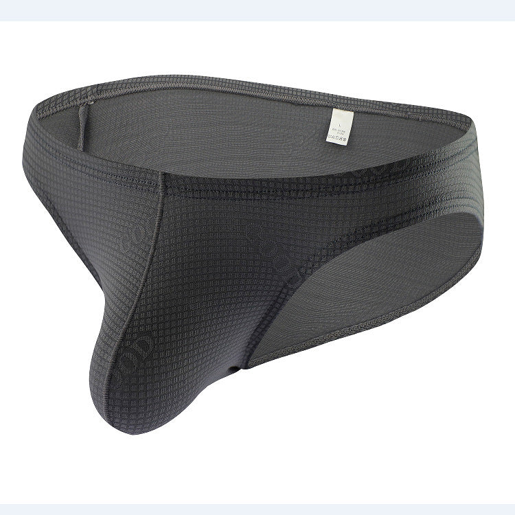 Men's Thick Ice Silk Solid Color Briefs
