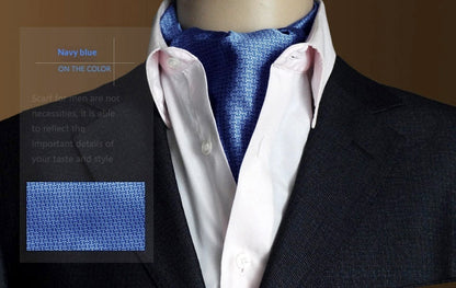 Mens Formal Jacquard Scarf With Tiny Polka Dots Neck Wrap