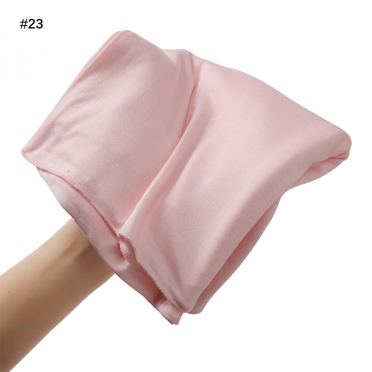 Solid-color Large-size Modal Sweatband Single-color Mercerized Cotton Turban Headscarf