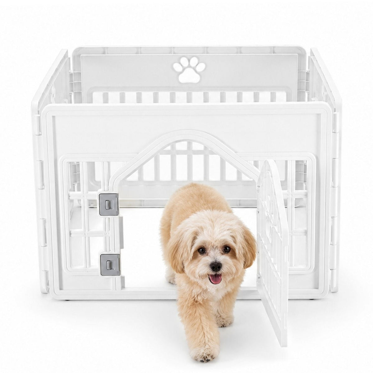 Plastic Dog With Movable Enclosure, Suitable For Small And Medium-sized Dogs, Cats And Rabbits.