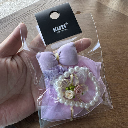 Labbubu Doll 17cm Labbubu Pendant Doll Clothes Accessories Shorts Keychain Air Cotton