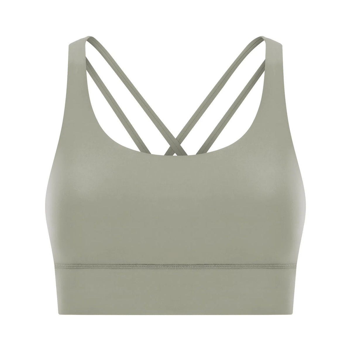 Cross back yoga bra brushed bare high-strength shock-absorbing gathering sports vest for women