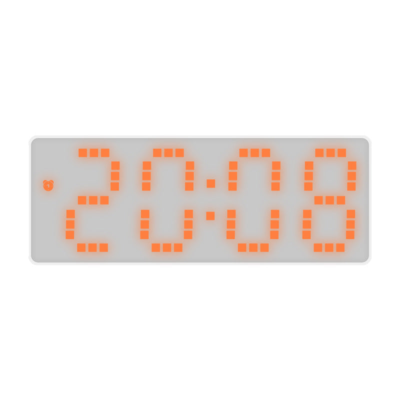Simple Style LED Electronic Alarm Clock Battery and Plug-in Dual-use Timepiece Yida Time