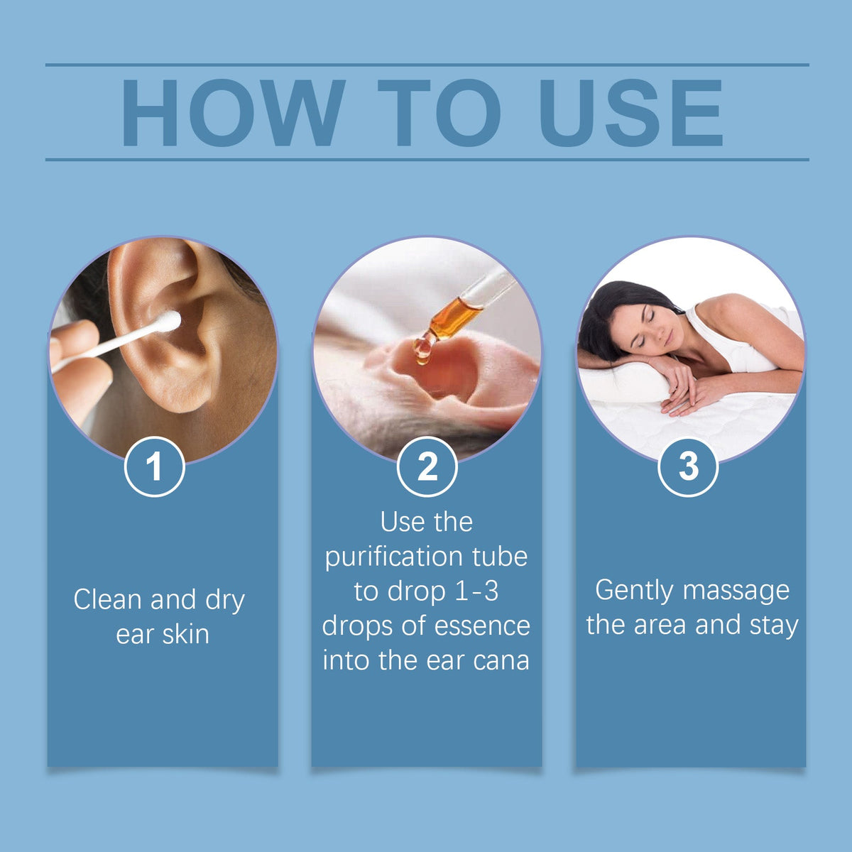 Tinnitus Serum, Cochlear Care Solution Ear Canal Cleaning Repair Tinnitus Ear Itching Ear Plugs Ear Acne Relief