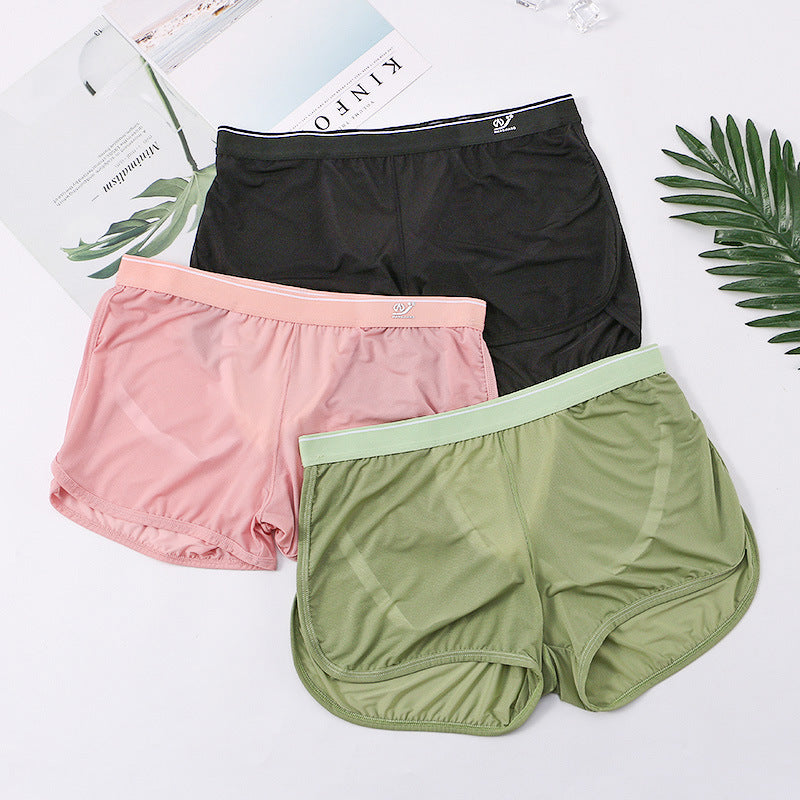 Ice Silk Mesh Pajama Pants Quick-drying Sports Fitness Hip Lifting Men's Shorts