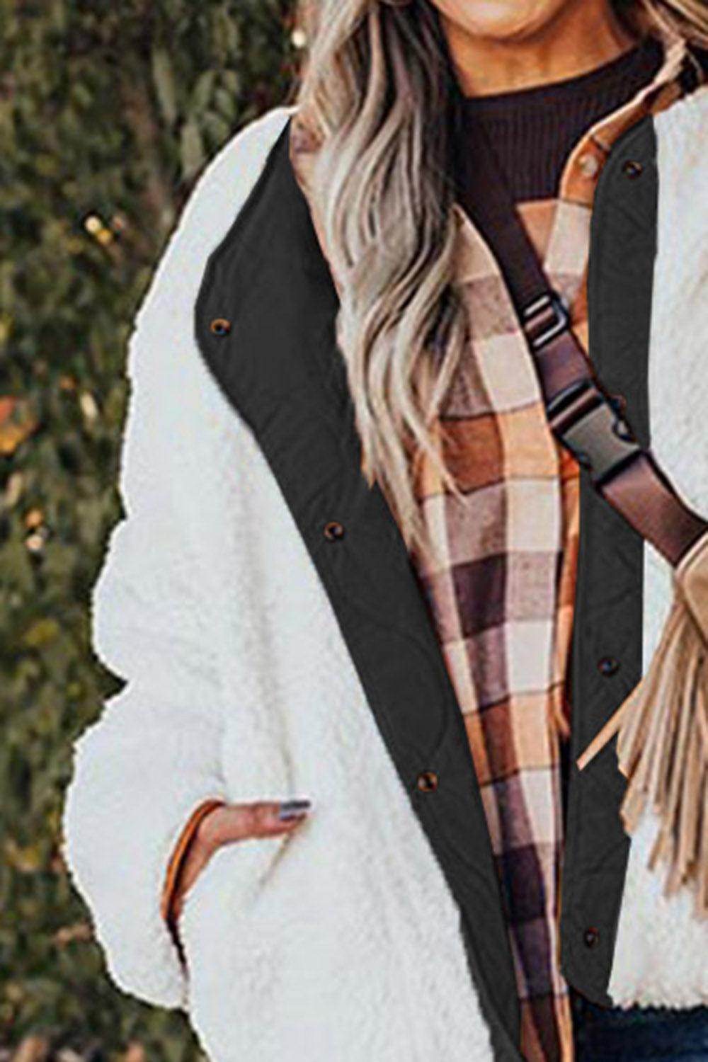 Long Sleeve Button Front Winter Coat for Women Stylish Fit