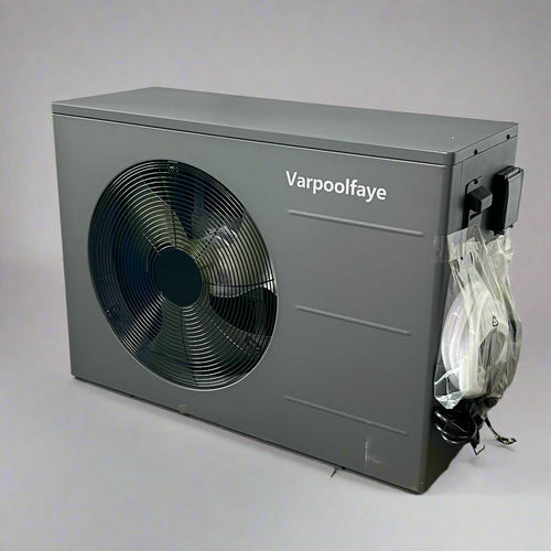 VARPOOLFAYE Air-Source Swimming Pool Heat Pump, Dark Grey KSPF-010L1UR1A2