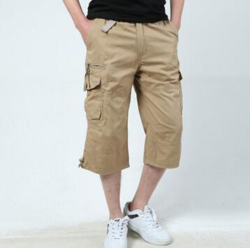 Men's Summer Leisure Cropped Cotton Pants