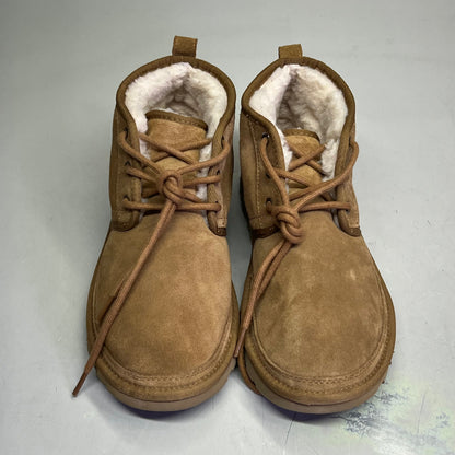 UGG Suede Neumel Ankle Boot 17mm Plush Men's Sz 9 Brown (Pre-Owned)
