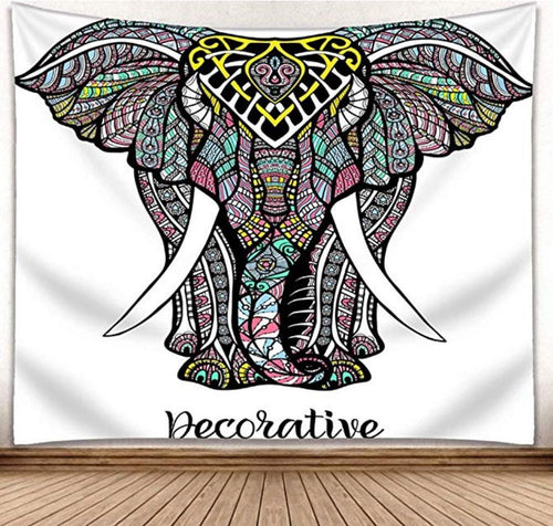 3D Elephant Tapestry Wall Hanging