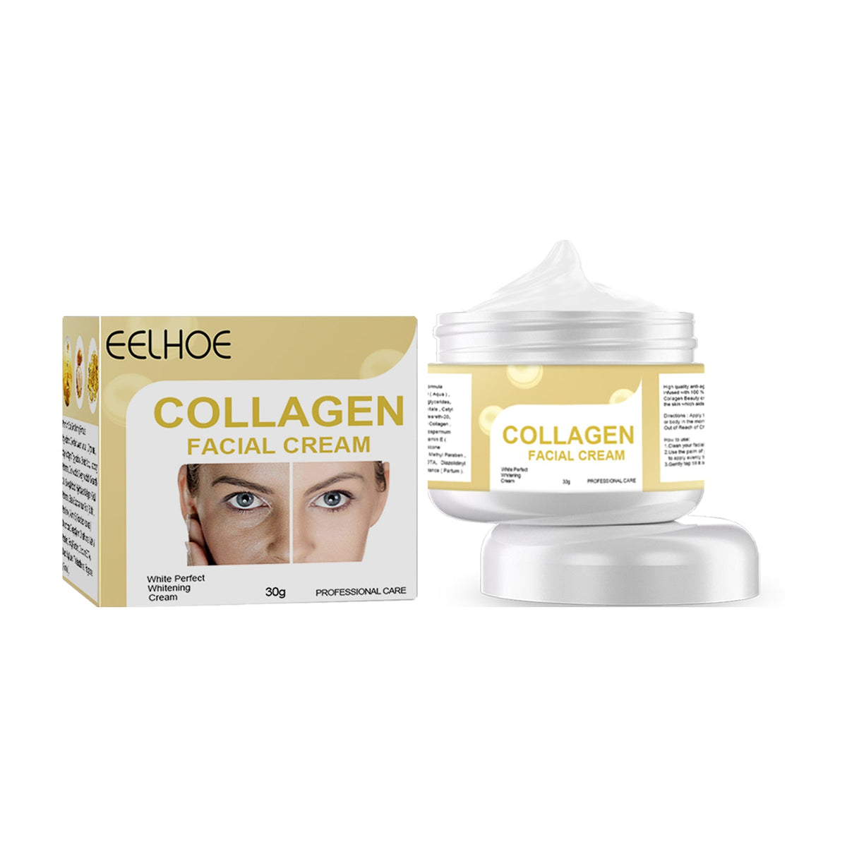 Collagen Cream, Brightening Moisturizing Facial Skin And Smoothing Fine Lines Cream