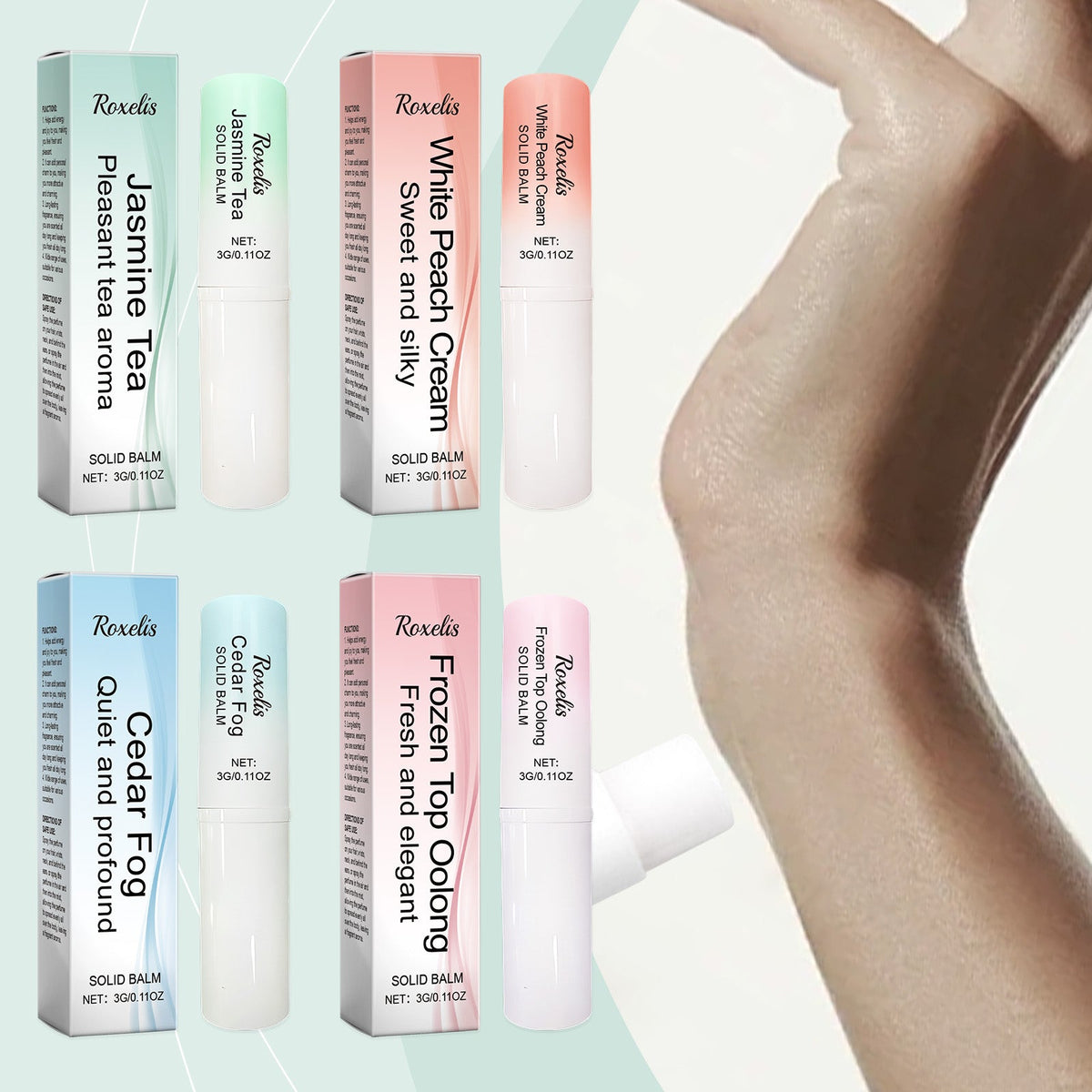 Clear Fragrance Type Solid Balm Fresh Charm Light Elegant Charm Keep Fragrance Fresh Non-Sticky Solid Balm