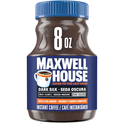 Maxwell House Dark Silk Instant Coffee, 8 oz