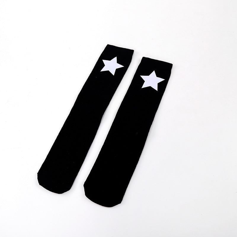 Five-pointed Star Middle Tube Children Over Knee Socks