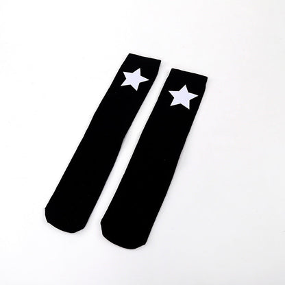 Five-pointed Star Middle Tube Children Over Knee Socks