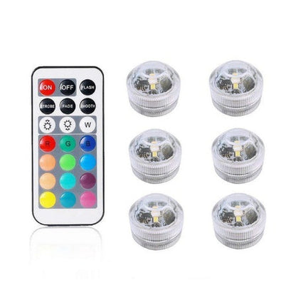 Remote control diving light 3CM diamond twist full color red green blue white warm white waterproof LED light