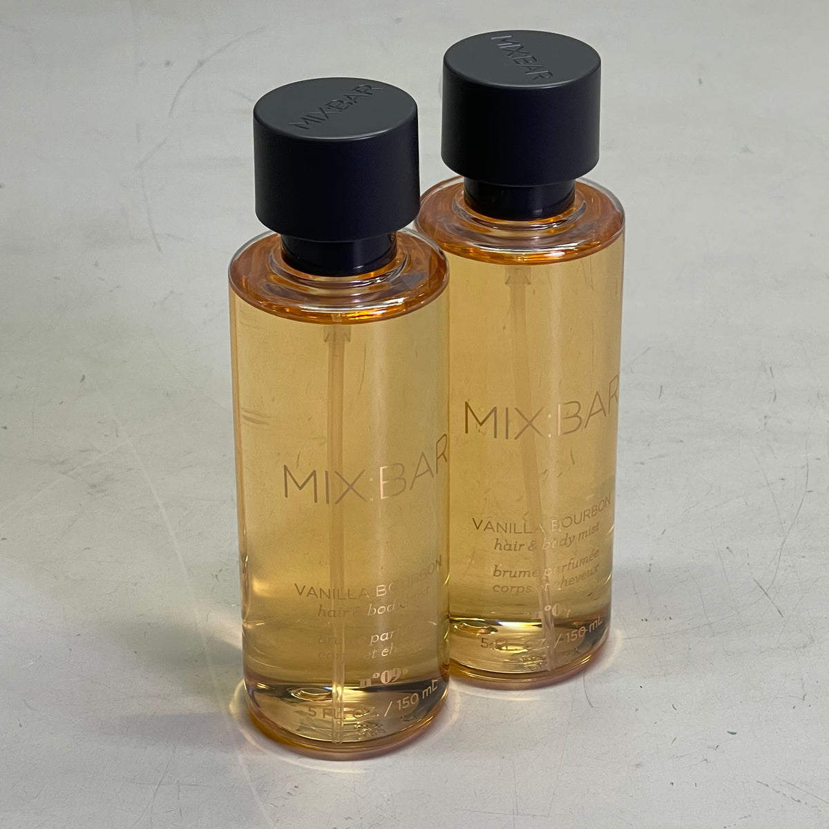 MIX:BAR (2 PACK) Hair & Body Mist Vanilla Bourbon 5 fl oz each Clear 052-05-5093
