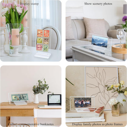 Dollar Bill Frame Display Acrylic Dollar Bill Holder for Collectors Currency Frame Display Case