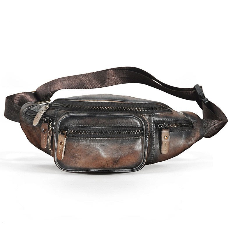 Large Capacity Retro Leather Messenger Bag
