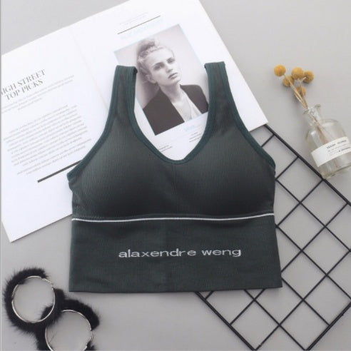 Women vest sports bra yoga mountain climbing