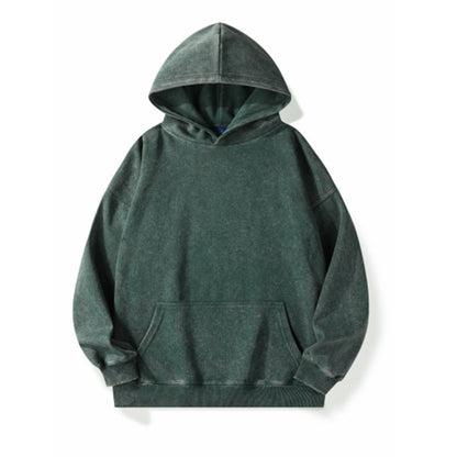 Combed Velvet Cotton Hooded Sweater