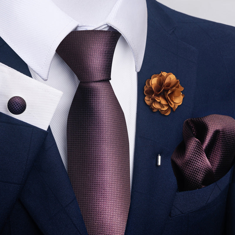 Men's Tie Suit Pocket Square Combo 8