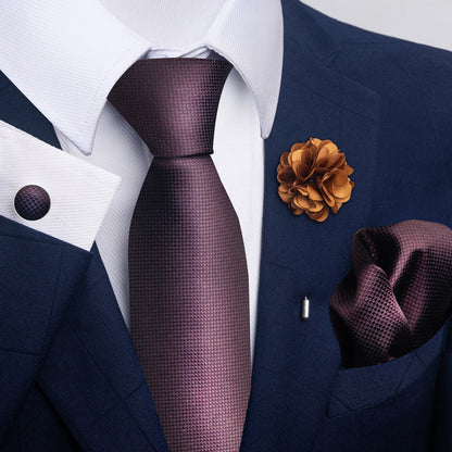 Men's Tie Suit Pocket Square Combo 8