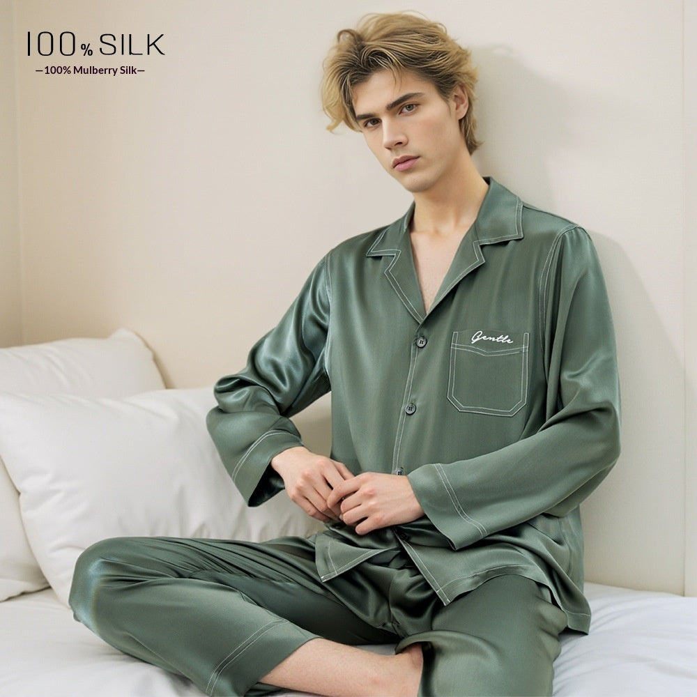 Mumi Heavyweight Silk Pajamas For Men